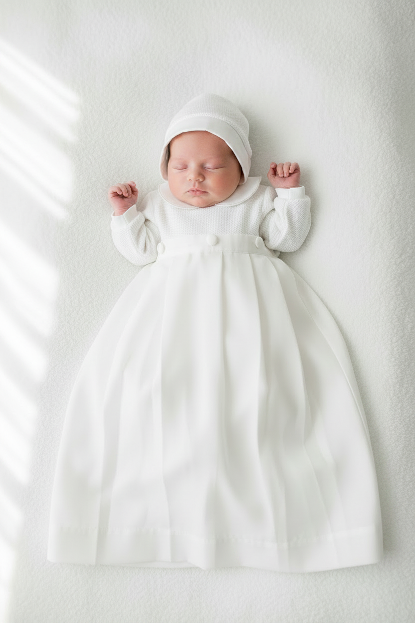 newborn baptism dress Baby Christening & Gown Pebble Stitch with Removable Skirt Size:Boy Size : 2 Dress to Impress: What A vintage white gown 11/7/23