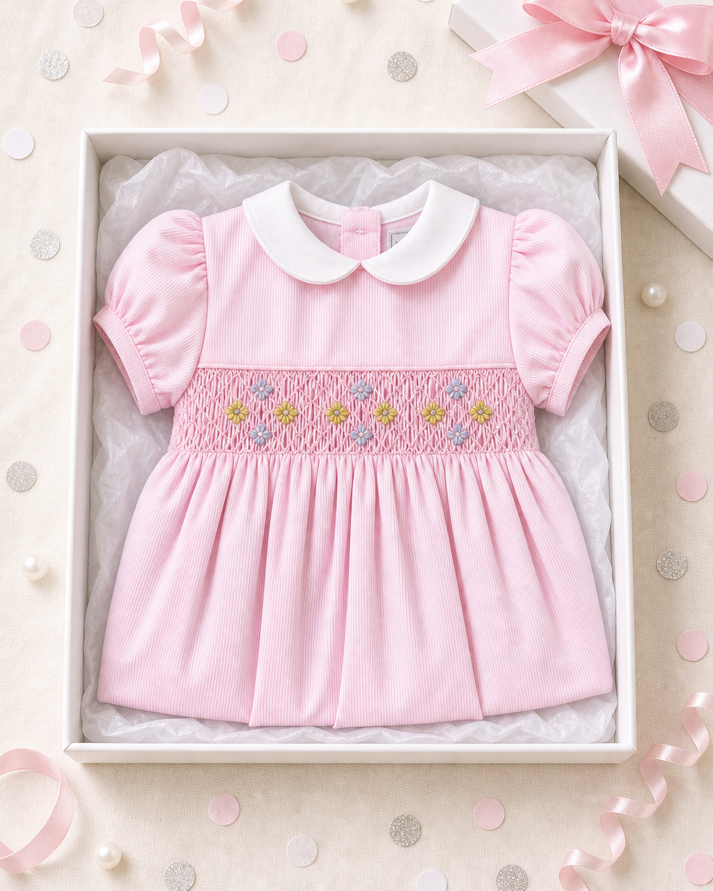 classic dress for baby Girl Picque Pink Sizes 6 Black Rhinestone Mesh O Color:Renaissance Rose dress-may