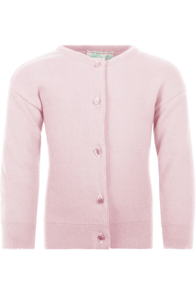 Julius Berger Cotton Cashmere Pink Baby Girl Cardigan - Carriage Boutique