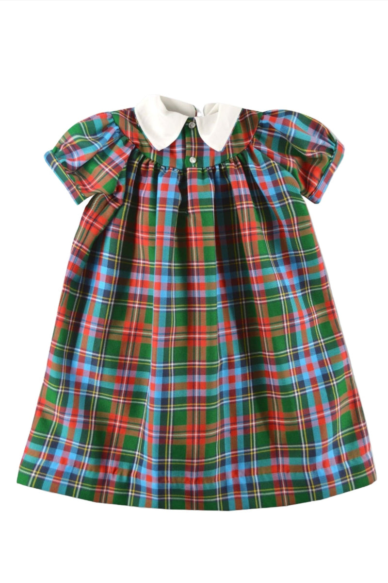 Multicolor Mongramable Baby & Toddler Girl Plaid Dress 2 - Carriage Boutique
