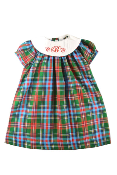 Multicolor Mongramable Baby & Toddler Girl Plaid Dress - Carriage Boutique