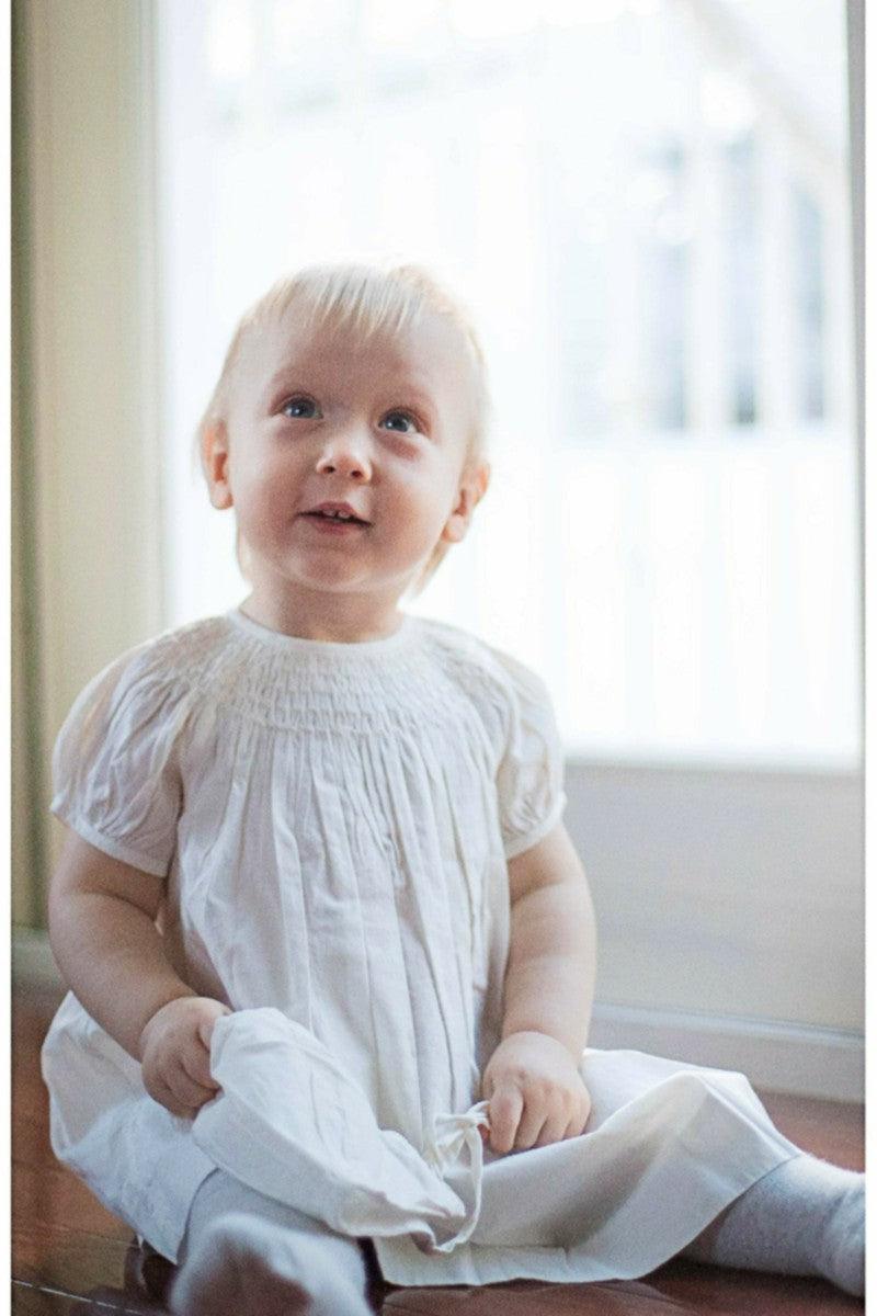 Baby Girl Classic Christening Bishop Dress & Bonnet Baby Girl Classic Christening Bishop Dress & Bonnet