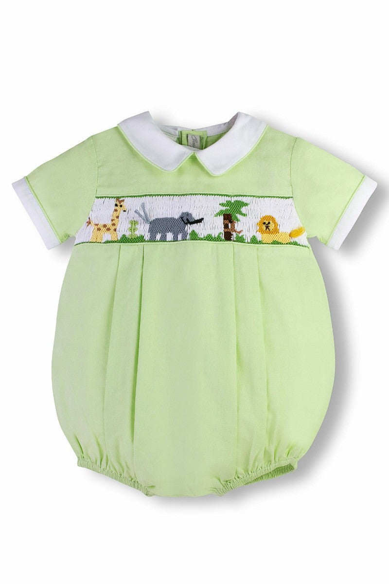 Monogram Check Baby Boy Bubble Romper – Carriage Boutique