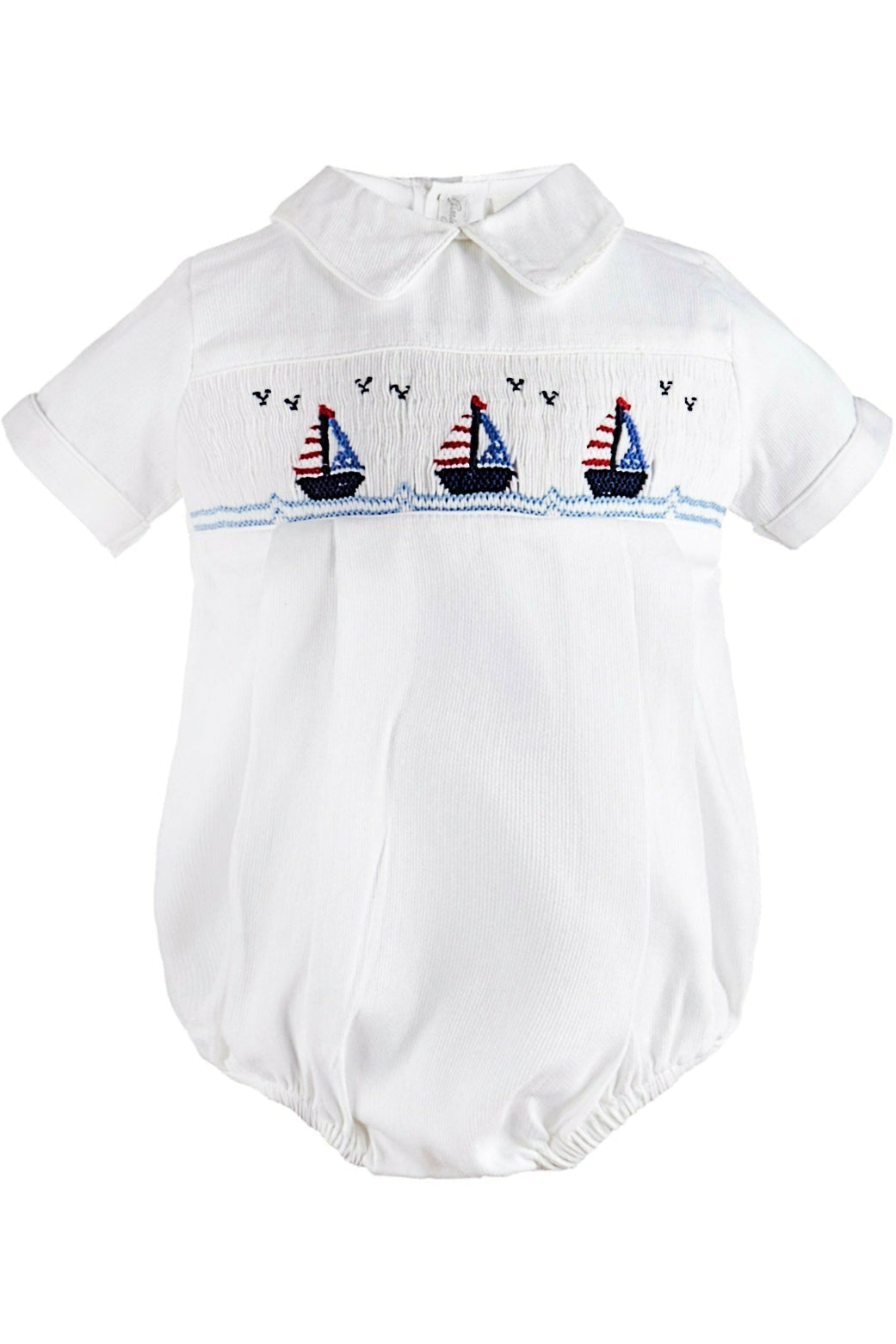 Smocked Boats Baby Boy Bubble Romper – Carriage Boutique