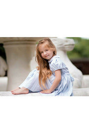 Picque Classic Blue Toddler Girl Dress 2 - Carriage Boutique