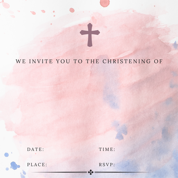 Free Christening Invitation Download