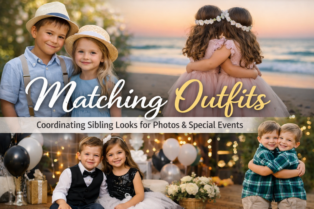 Coordinating Sibling Looks for Photos & Special Events – Carriage Boutique