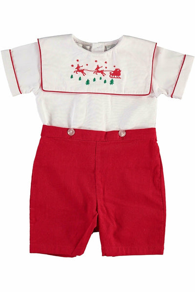 Baby Boy Christmas Outfit - Carriage Boutique