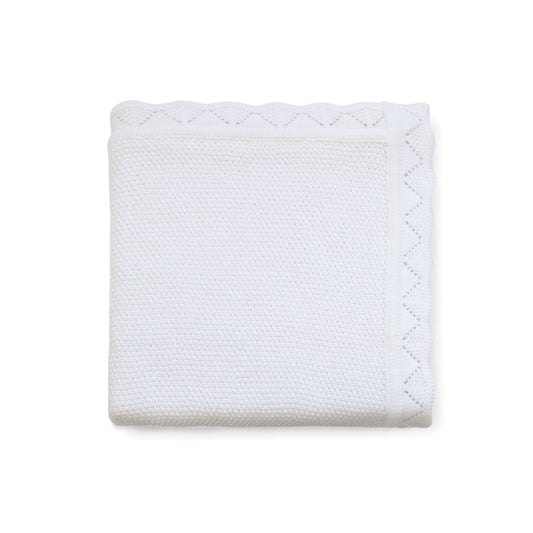Scallop Knit Blanket