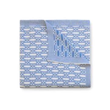 Carriage Boutique Baby Knit Blanket - Blue