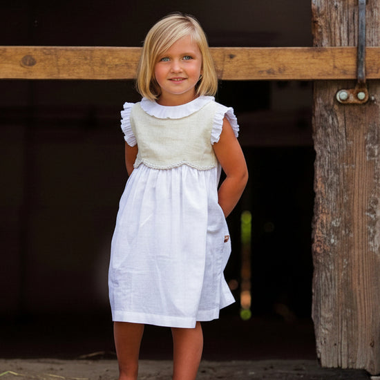 Pretty Peasant Baby Girl Dress 3 - Carriage Boutique
