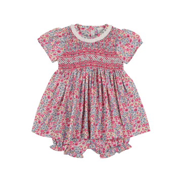 Baby Hand Smocked Floral Summer Dress