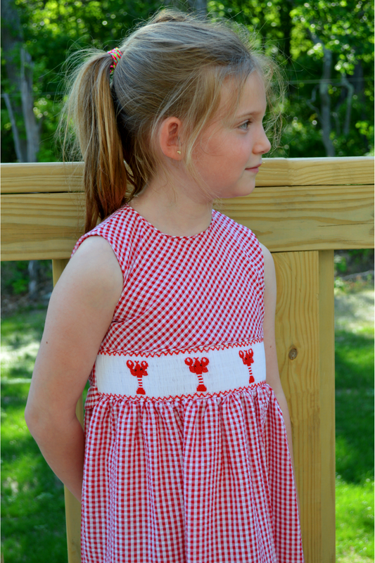 Smocked Lobster Seersucker Baby & Toddler Girl Dress