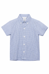 Navy Blue Check Infant & Toddler Boys Polo Shirt
