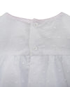 White Swiss Dot Girls Diaper Set