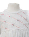 Ribbon and Flowers Girls Gown & Bonnet