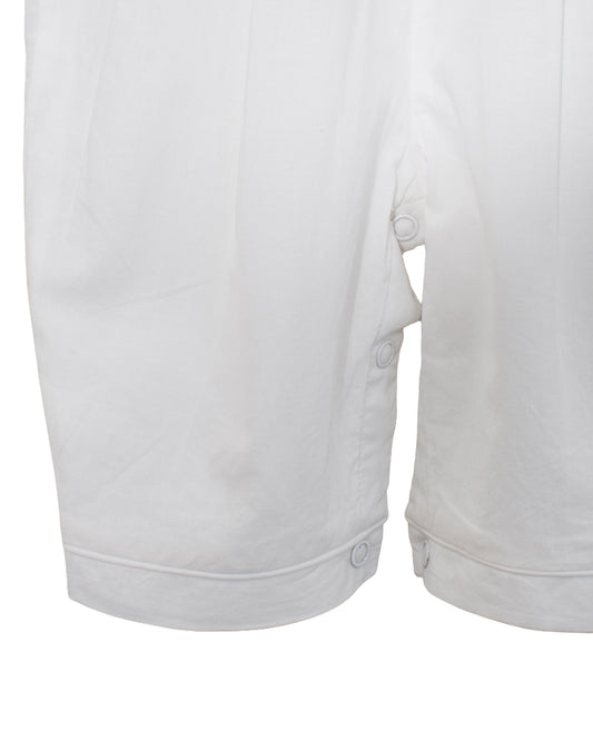 Smocked Cross Blue Baby Boy Longall with Bonnet