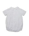 Boy Christening & Baptism Short Set – Shadow Stitch Cross By Carriage Boutique