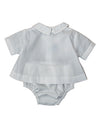 Boy Christening & Baptism Short Set – Diaper Set By Carriage Boutique