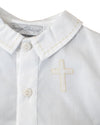 Boy Christening & Baptism Short Set – Diaper Set By Carriage Boutique
