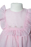 Swiss Dot Pink Baby Girl Dress & Panty