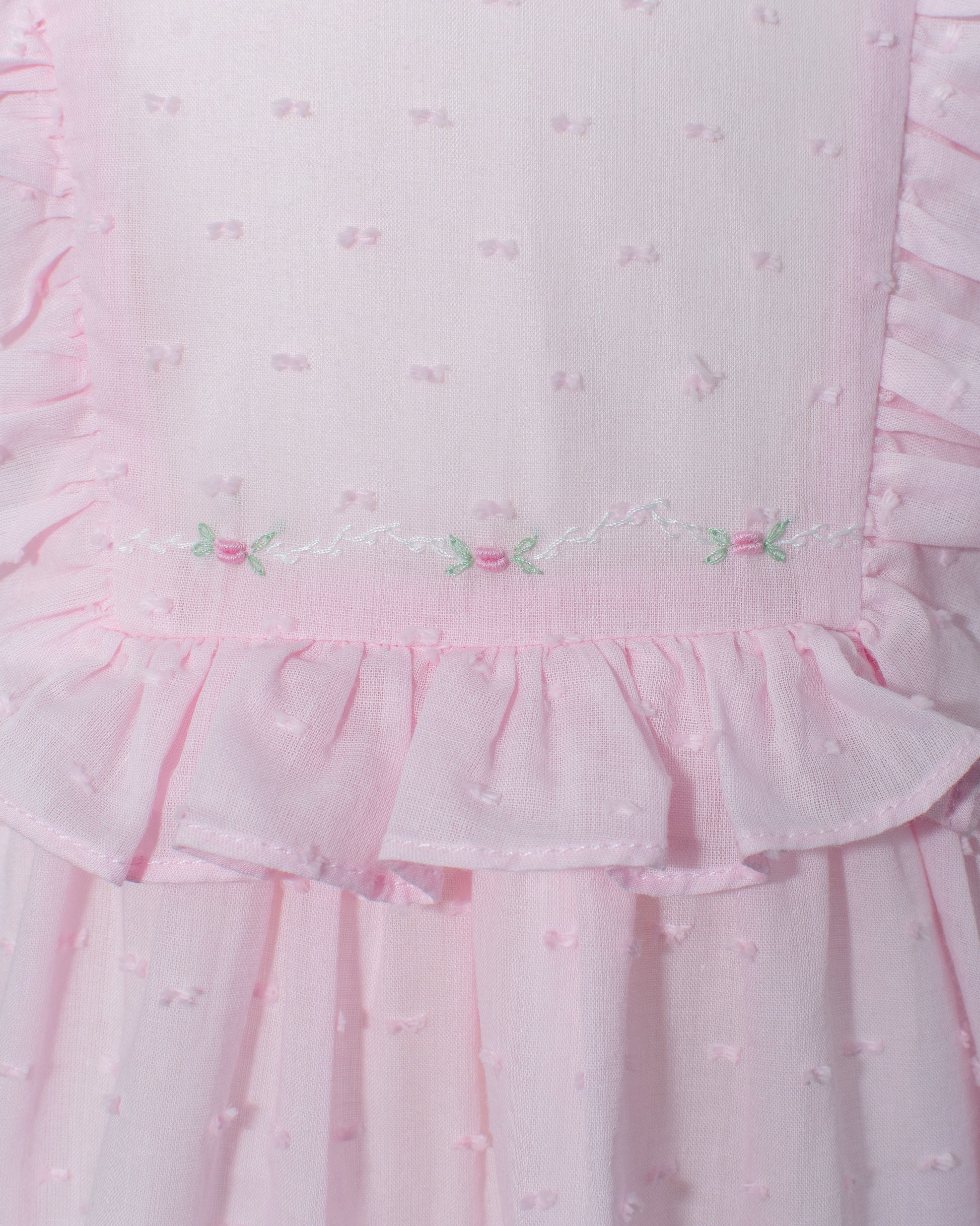 strapless open back dress Pink Swiss Dot Dress 12M main image 0