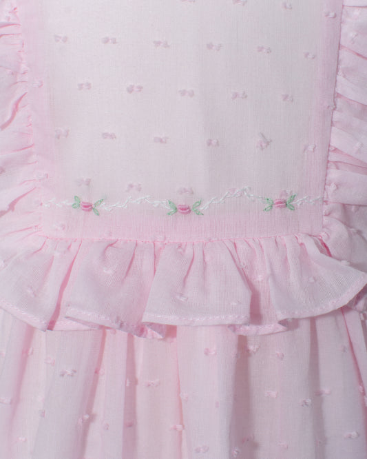 Swiss Dot Pink Toddler Girl Dress