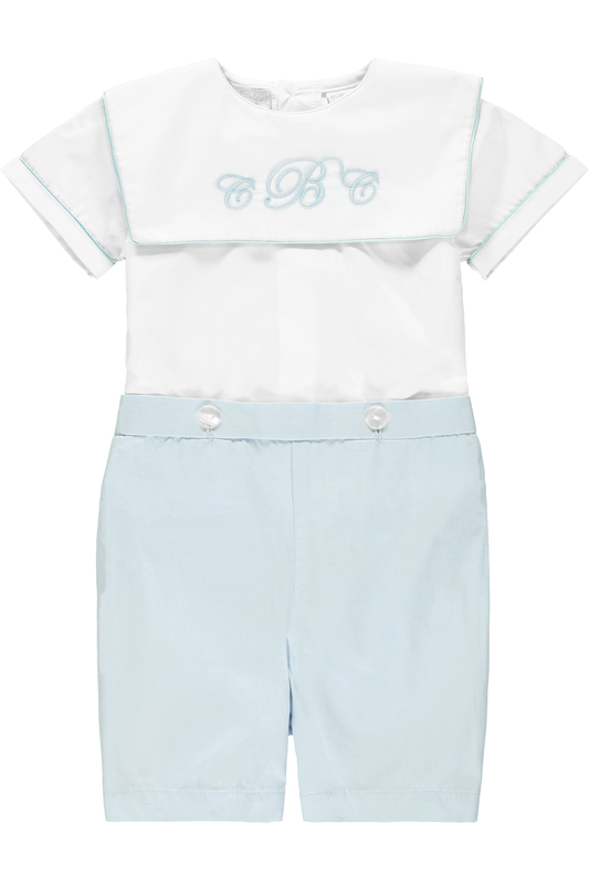 Carriage Boutique Personalized Baby Boy Classic Monogram Bobbie Suit