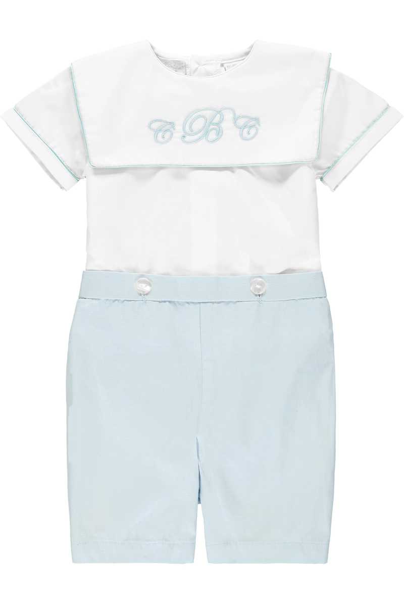 Carriage Boutique Personalized Baby Boy Classic Monogram Bobbie Suit