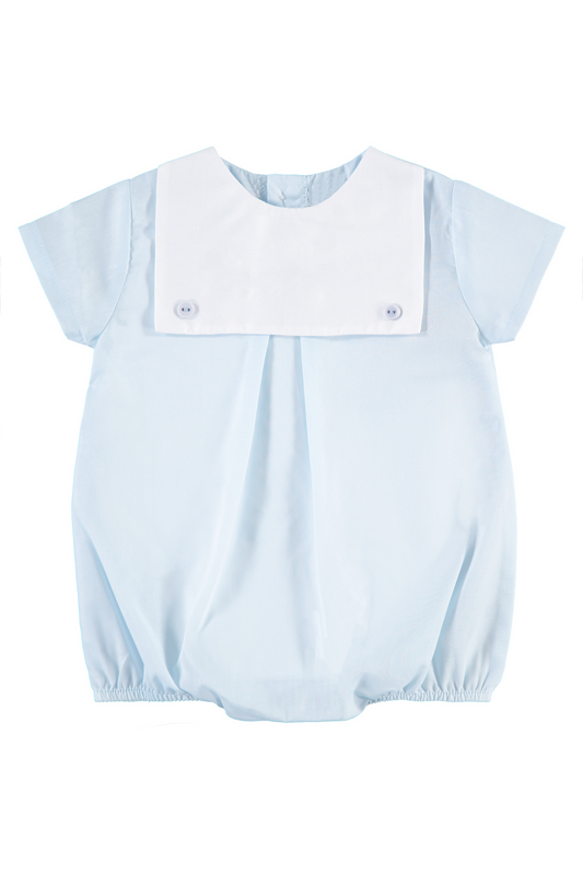 Personalized Monogram Baby Boy Bubble Romper