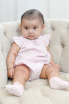 74111-Baby Girl Flower Bubble Romper