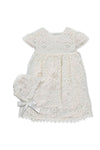 Special Occasion Baptism Christening Lace Dress with Bonnet