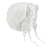 Baby Girl White Princess Christening Lace Gown - with Matching Bonnet