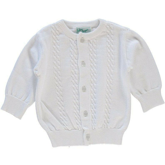 Baby Boy Cardigan Cable Cotton - Carriage Boutique