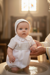 Baby Boy Christening Outfit Smocked Cross Bubble Romper