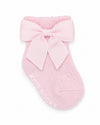 Baby Girl Christening & Baptism Socks with Bow Pink 2