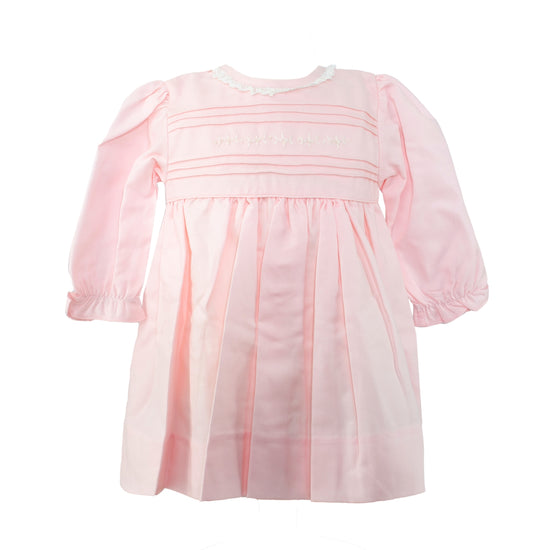 Baby Girl Light Pink Long Sleeve Dress - 24M Baby Girl Light Pink Long Sleeve Dress - 24M