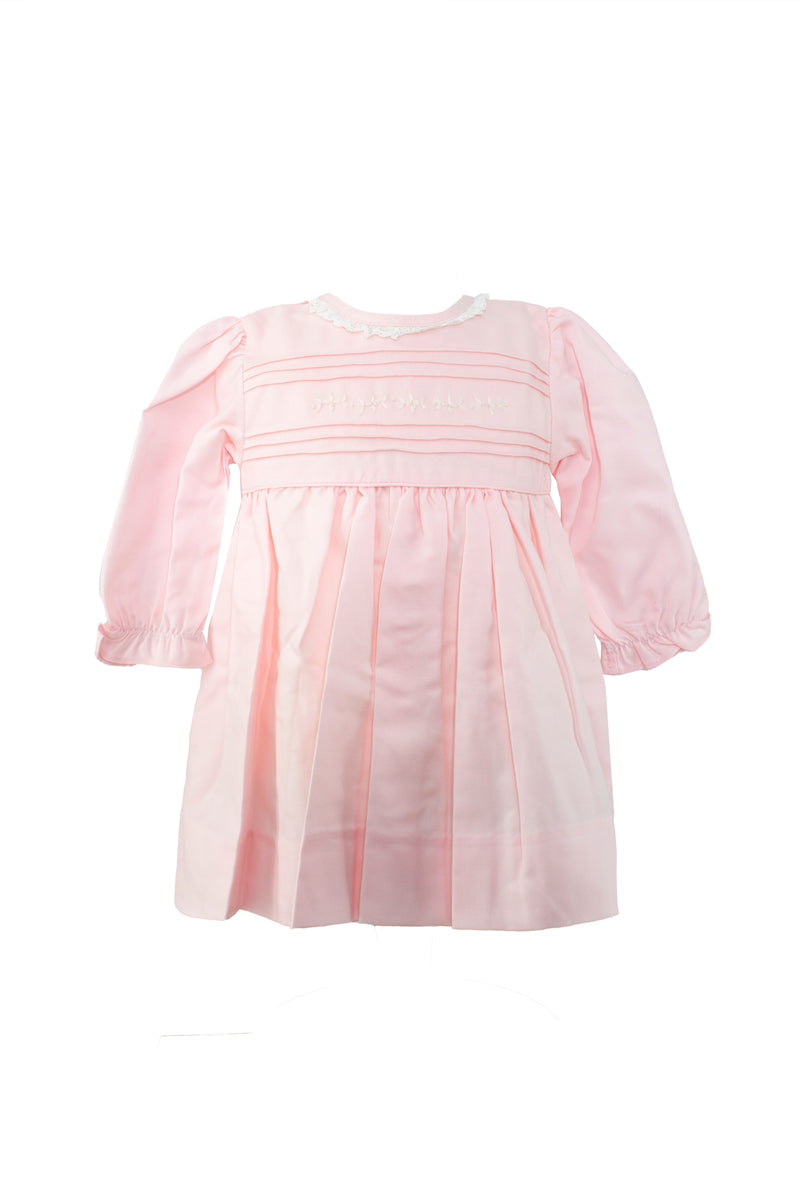 Baby Girl Light Pink Long Sleeve Dress