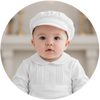 Baby Boy Christening Outfit Elegant Cross with Hat