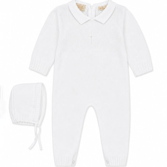 Boys' Long Christening & Baptism Outfit Set – Cross with Pearl by Carriage Boutique 2