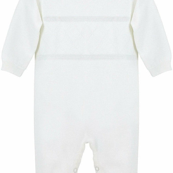 Boys' Long Christening & Baptism Outfit Set – Diamond Stitch 3 