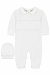 Boys' Long Christening & Baptism Outfit Set – Diamond Stitch 2