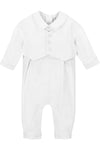 Boys' Long Christening & Baptism Outfit Set – Soft Cotton Vested By Carriage Boutique 3
