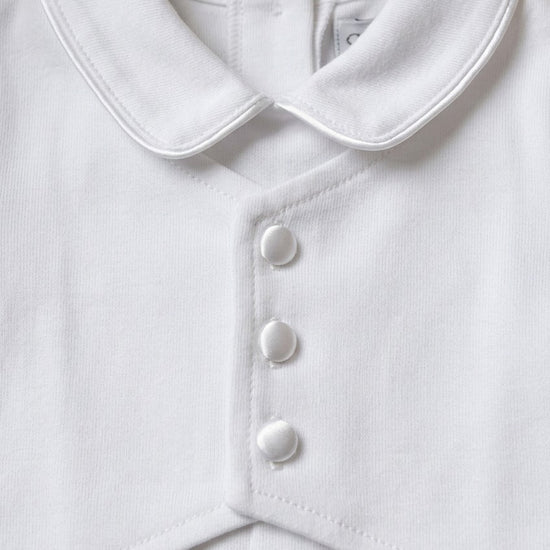Boys' Long Christening & Baptism Outfit Set – Soft Cotton Vested By Carriage Boutique 6