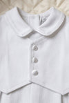 Boys' Long Christening & Baptism Outfit Set – Soft Cotton Vested By Carriage Boutique 6