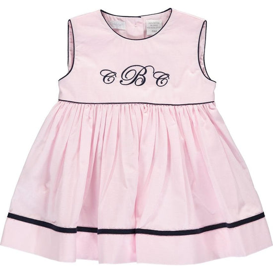 Carriage Boutique Monogram Blanks Sleeveless Baby Girl Dress 