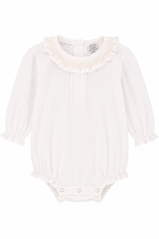 Baby Girl Long Sleeve Bubble Romper