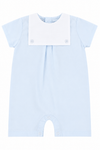 Personalized Baby Boy Shortall – Classic Monogram Romper in Soft Cotton