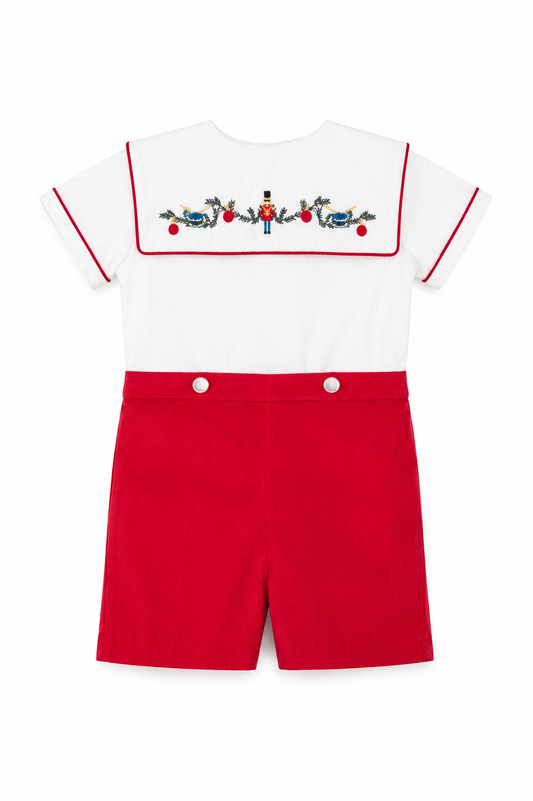 Red Wooden Soldier Infant & Toddler Boy Bobbie Suit