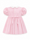 Smocked Corduroy Pink Baby Girl Dress